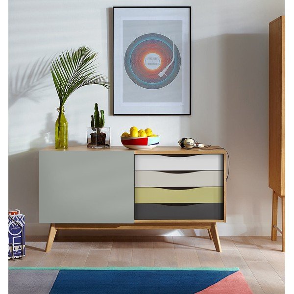 Comodă Woodman Avon, multicolor-image-1