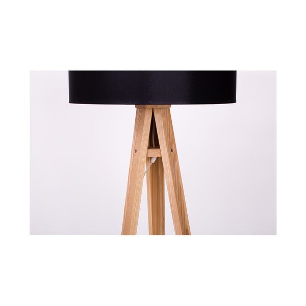 Lampadar cu abajur negru și cablu transparent Ragaba Wanda-image-1