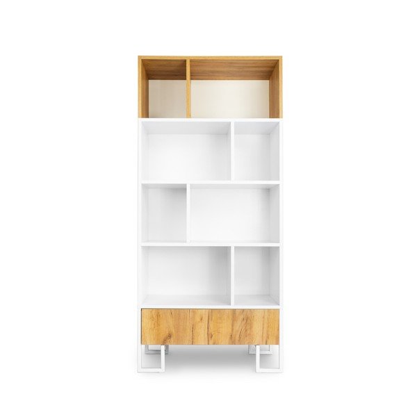Bibliotecă din lemn de stejar SKANDICA Hesse-image-4