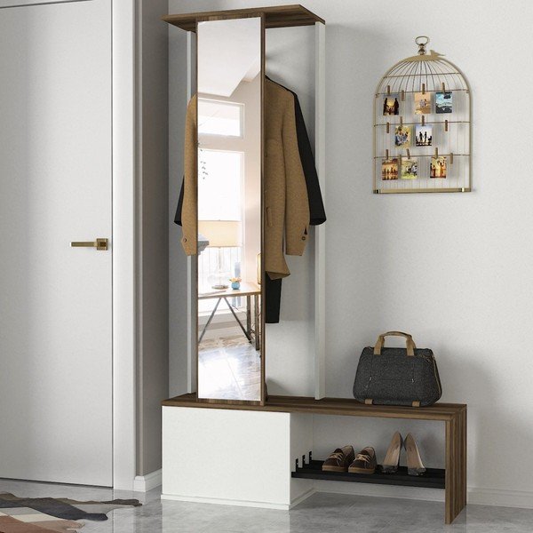 Cuier pentru hol Ponte Walnut-image-1