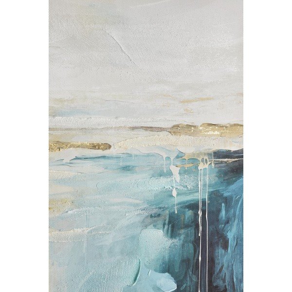 Tablou pe pânză imprimat/cu elemente pictate manual 60x60 cm Crown – Bizzotto-image-2