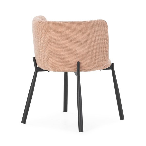 Set de scaune de sufragerie piersică 2 buc. tapițat Ginny – MOME-image-4