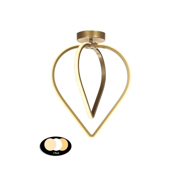 Plafonieră bronz LED din metal Pars – Squid Lighting-image-2