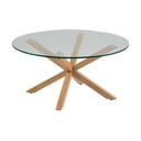 Măsuță de cafea cu blat din sticlă Actona Heaven, ⌀ 82 cm