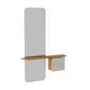 Set pentru hol alb/în culoare naturală cu aspect de lemn de stejar One More Look – UMAGE