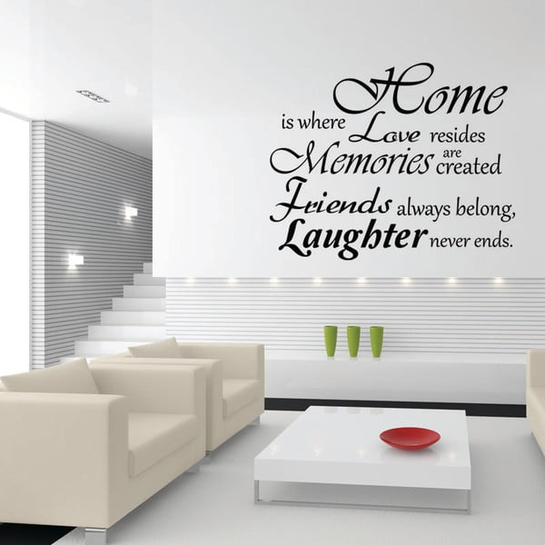 Autocolant Ambiance Home, Love And Laughter