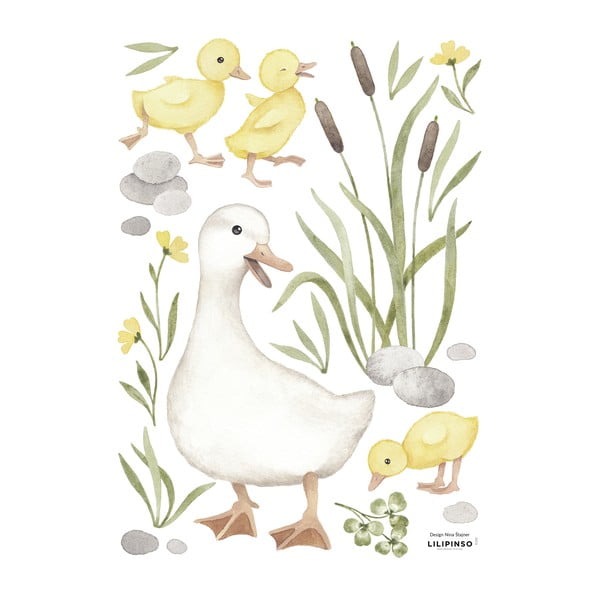 Folie cu stickere 30x42 cm Baby Ducks Mom – Lilipinso