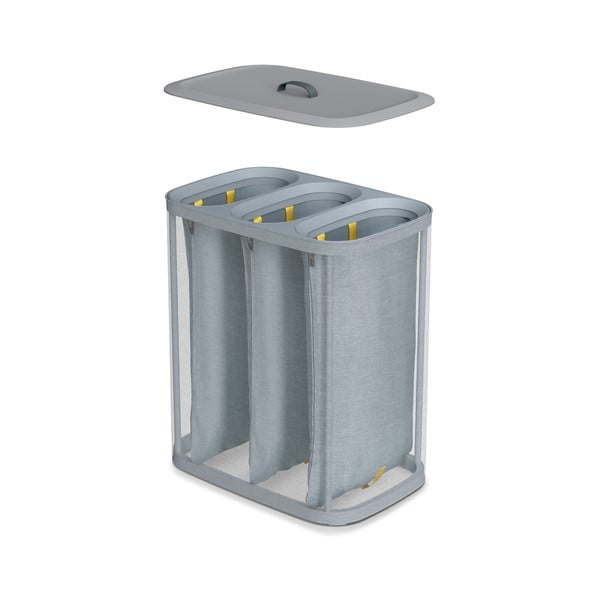 Coș de rufe gri din material textil 90 l Tota Trio – Joseph Joseph-image-4