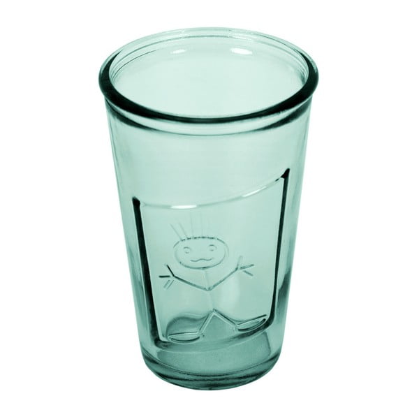 Pahar din sticlă reciclată Ego Dekor Zeus, 300 ml, albastru