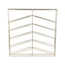 Raft pentru sticle de vin auriu pentru perete din metal număr de sticle 10 67x66x7,5 cm Cuadro – PT LIVING