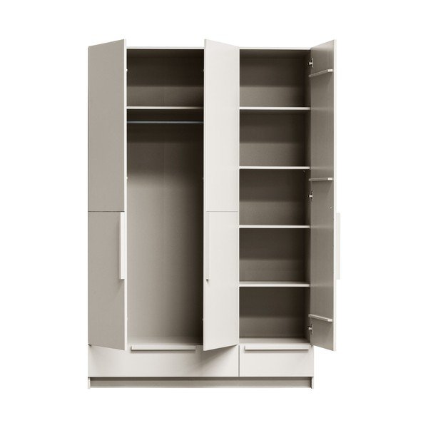 Dulap modular crem din lemn de pin 142x215 cm Pure – WOOOD-image-3