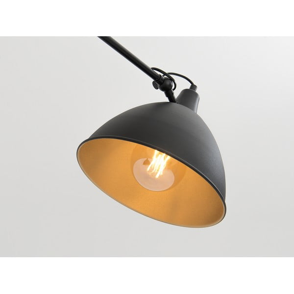 Lustră neagră/aurie cu abajur metalic 104x104 cm Coben - CustomForm-image-3