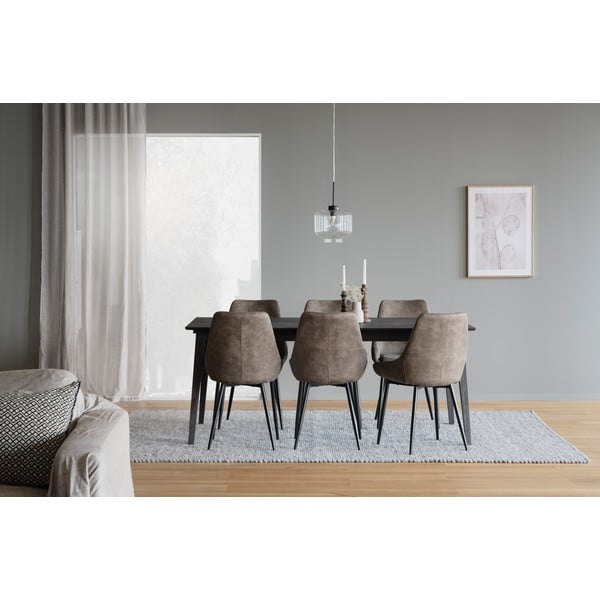 Scaune de dining maro 2 buc. Sierra – Rowico-image-1