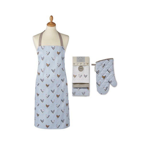 Set cu prosoape, șorț și mănușă de bucătărie 5 buc. Farmers Kitchen – Cooksmart ®