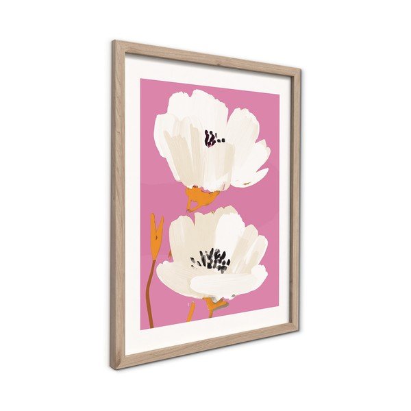 Tablou cu ramă imprimat 30x40 cm Peony Bloom – Styler-image-4