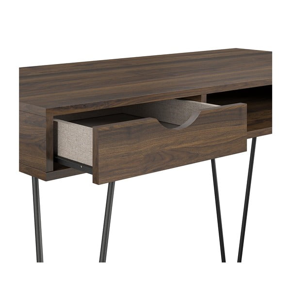 Birou cu aspect de lemn de nuc 49x104 cm Concord – Novogratz-image-4