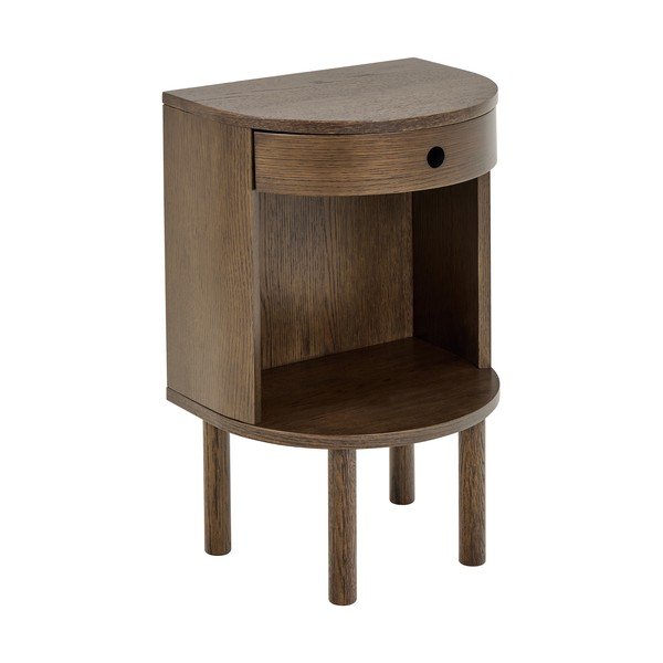 Noptieră în culoare naturală închisă cu aspect de lemn de stejar Paron – Actona-image-2