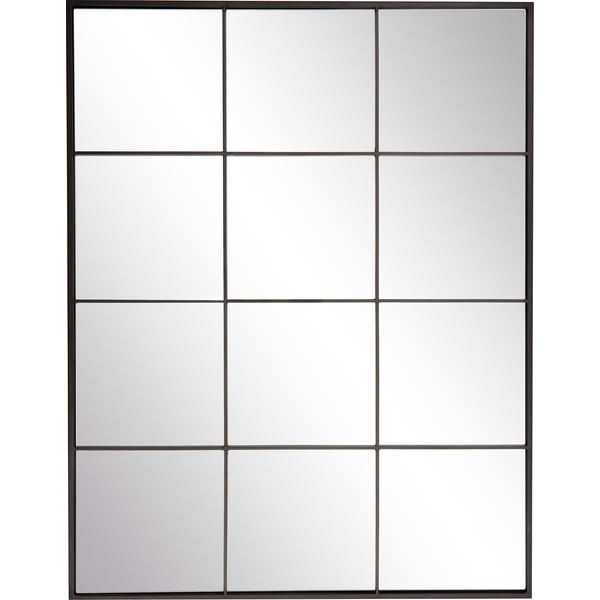 Oglindă de perete cu ramă metalică neagră Westwing Collection Clarita, 70 x 90 cm
