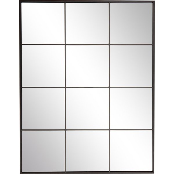 Oglindă de perete cu ramă metalică neagră Westwing Collection Clarita, 70 x 90 cm