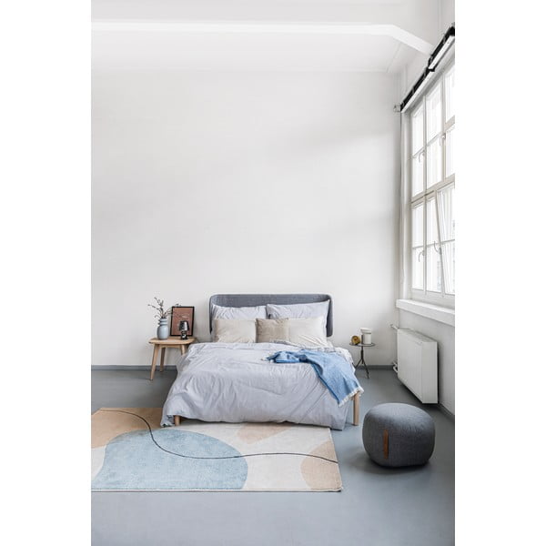 Lenjerie de pat de o persoană din bumbac stonewashed Bonami Selection, 140 x 200 cm, gri deschis-image-4