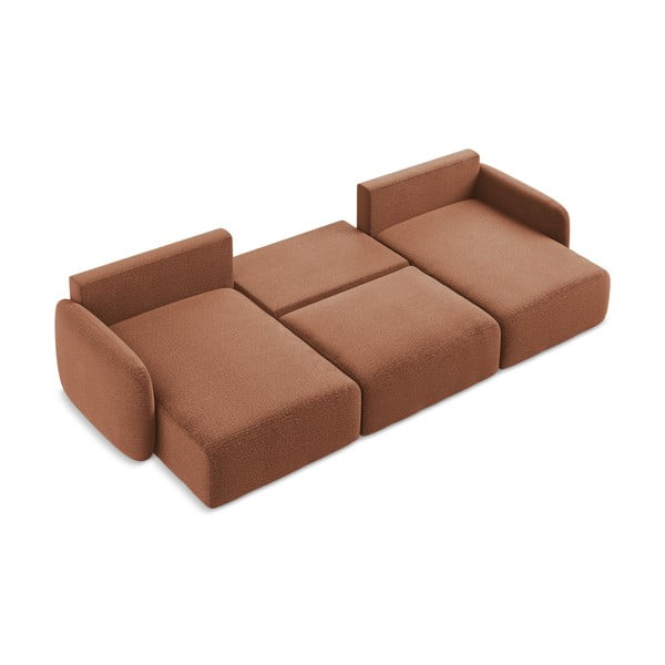 Colțar cărămiziu extensibil/cu spațiu de depozitare Kalena – Makamii-image-4