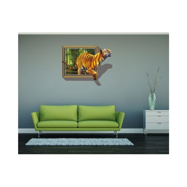 3D Autocolant Ambiance Tiger-image-1