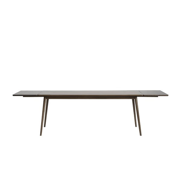 Masă de dining maro extensibilă cu blat cu aspect de lemn de stejar 190x90 cm Barrali – Unique Furniture-image-2