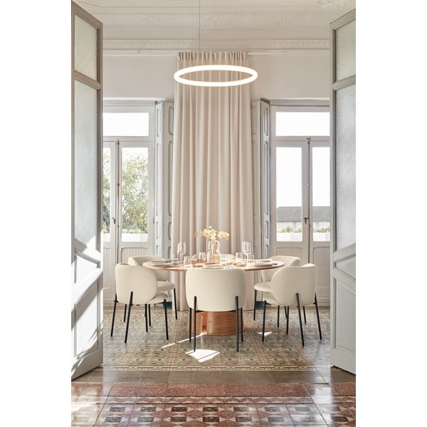 Set de scaune de sufragerie alb 2 buc. tapițat Mogi – Teulat-image-3