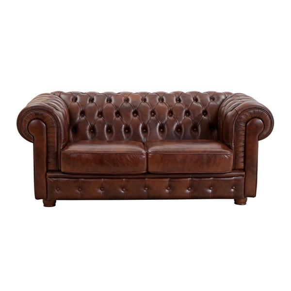 Canapea din piele Max Winzer Bridgeport, maro, 172 cm