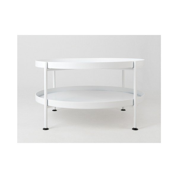 Masă de cafea Custom Form Hanna, ⌀ 60 cm, alb-image-2