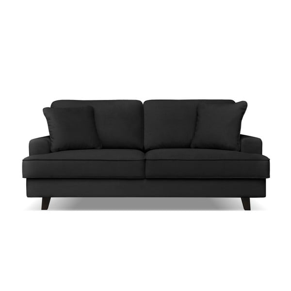 Canapea cu 3 locuri Cosmopolitan design Berlin, negru