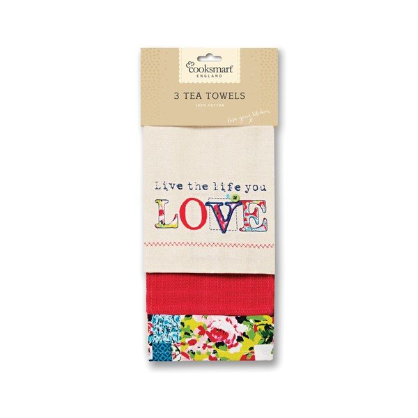 Set 3 prosoape de bucătărie Cooksmart  England Patchwork