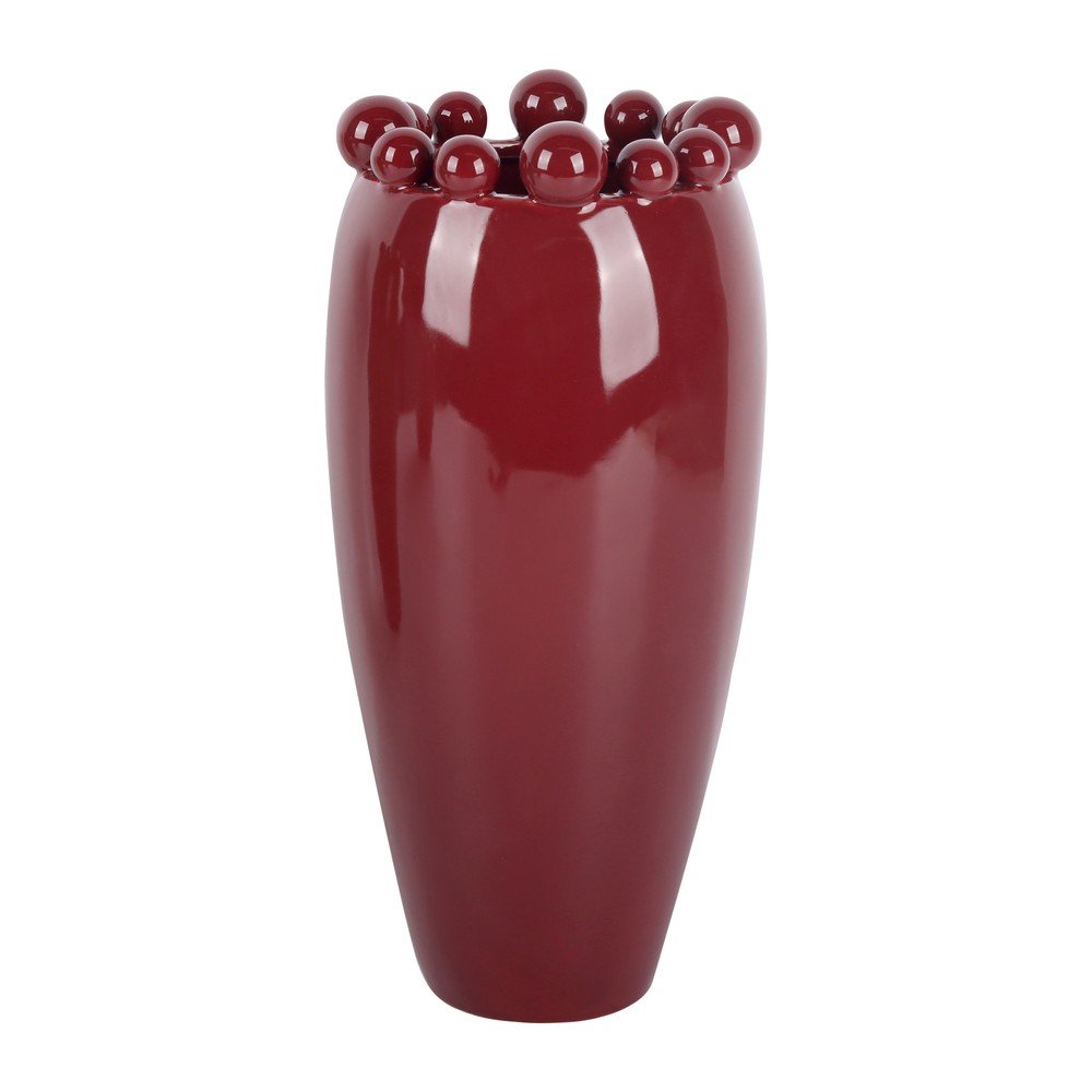 Vază burgundy din ceramică (înălțime 30 cm) Cadiz Dotty – PT LIVING
