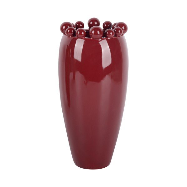 Vază burgundy din ceramică (înălțime 30 cm) Cadiz Dotty – PT LIVING