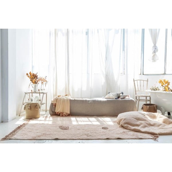 Covor pentru copii crem lavabil/țesut manual din bumbac 140x200 cm Pine Forest – Lorena Canals-image-1