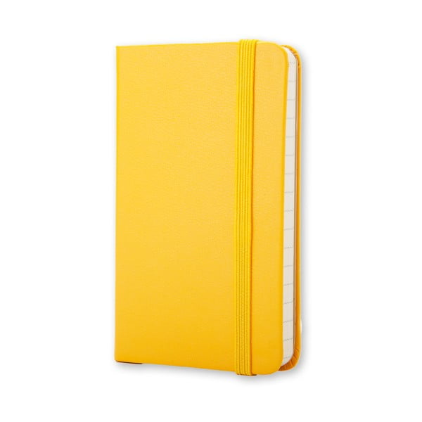 Mini caiet de notițe, Moleskine, galben, hârtie dictando