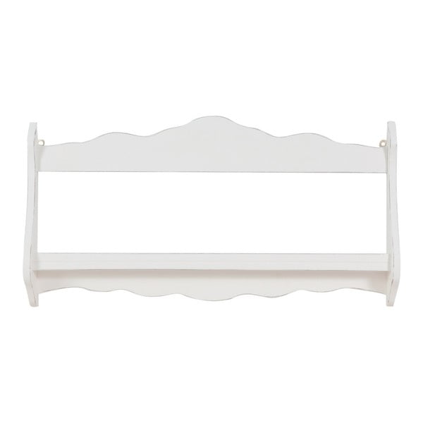 Raft din lemn pentru perete Crido Consulting Plate, alb