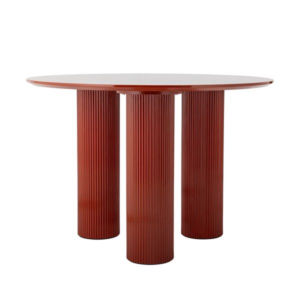 Masă de dining rotundă cu aspect lucios ø 110 cm Della – Bloomingville-image-4