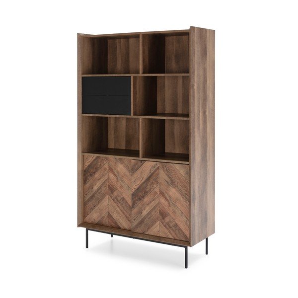 Bibliotecă Marckeric Utah, decor stejar negru-image-2