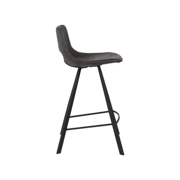 Scaun de bar Canett Coronas, înălțime 87 cm, gri închis-image-2