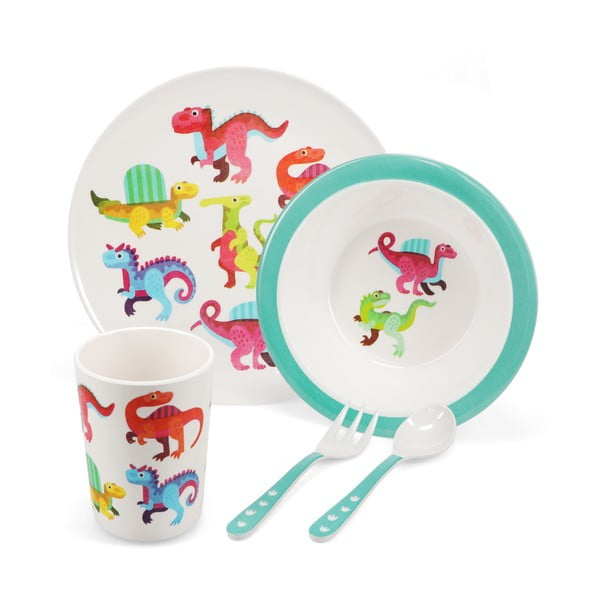 Set de veselă pentru copii 5 buc. Baby Dinos – Rex London