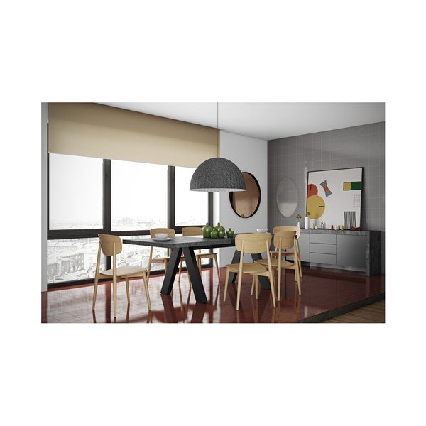 Masă dining extensibiliă TemaHome Apex, gri-image-4