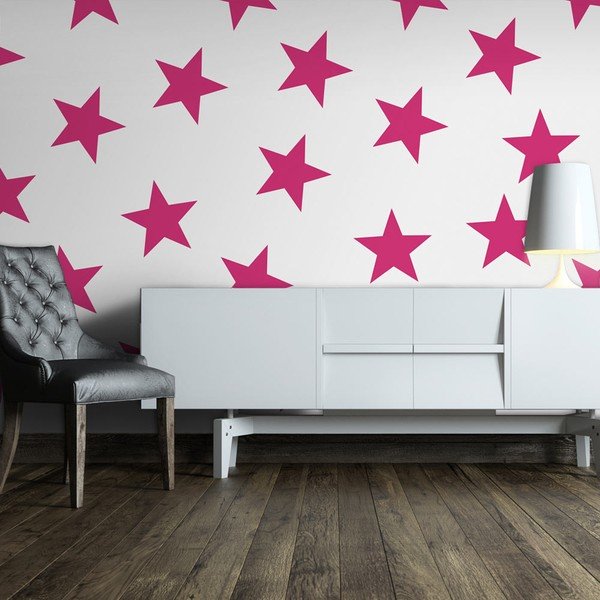 Tapet în format mare Artgeist Pink Star, 400 x 280 cm-image-1