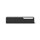 Comodă TV neagră cu aspect de beton 180x38 cm Verone – TemaHome