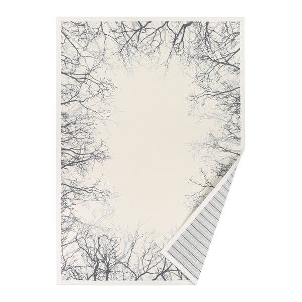 Covor reversibil Narma Puise White, 80 x 250 cm, alb