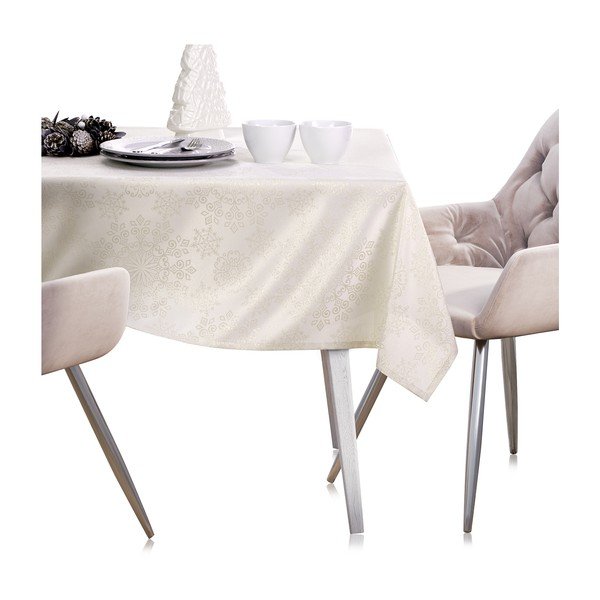 Față de masă cu model de Crăciun AmeliaHome, 140 x 180 cm, bej-image-3