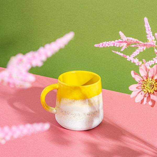 Cană galbenă din gresie 360 ml Mojave – Sass & Belle-image-3