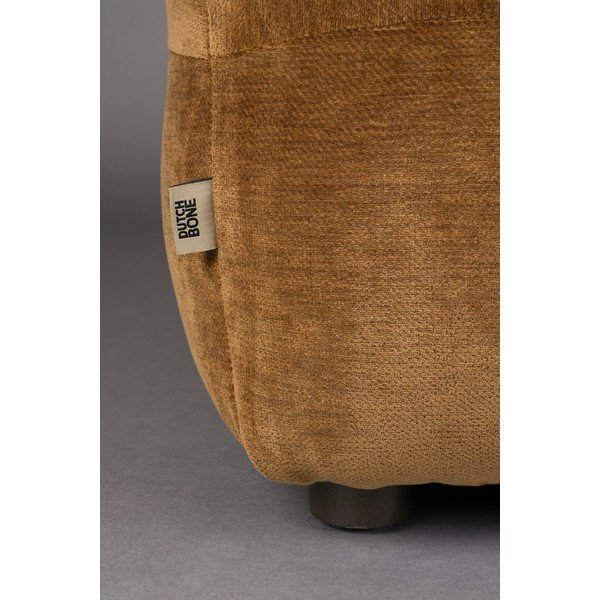 Taburet modular maro cu tapițerie din catifea Hackman – Dutchbone-image-4