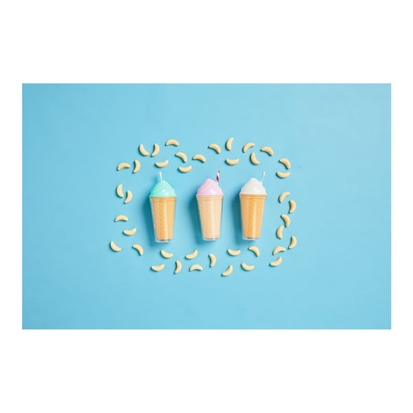 Pahar cu pereți dubli Sunnylife Ice Cream, 470 ml, roz-image-2