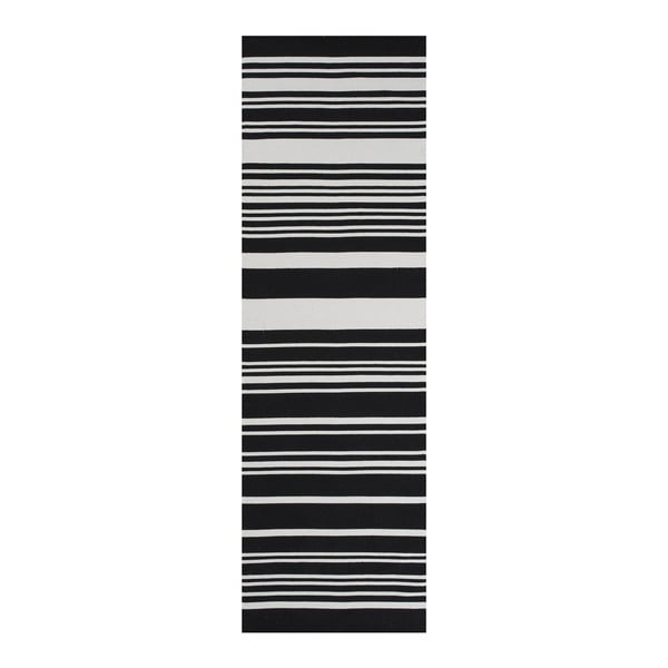 Covor de bumbac  Linie Design Glorious, 60 x 90 cm, negru